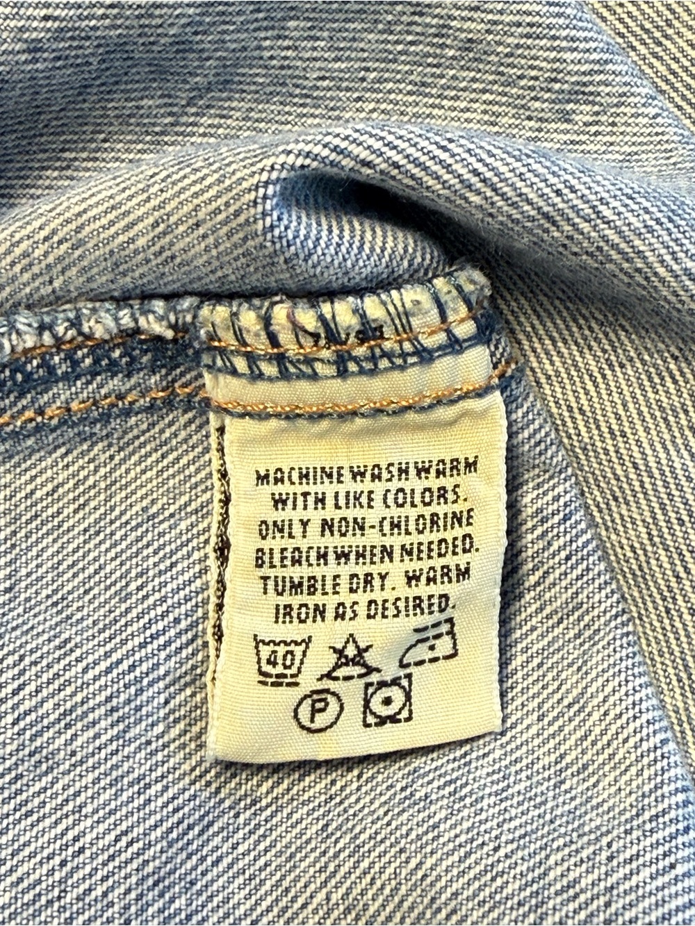 Eddie Bauer 90’s Vintage Light Wash Utility Denim Vest 100% Cotton Size Small - Picture 8 of 9